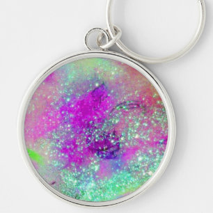 GARDEN OF THE LOST SHADOWS -pink purple violet Key Ring
