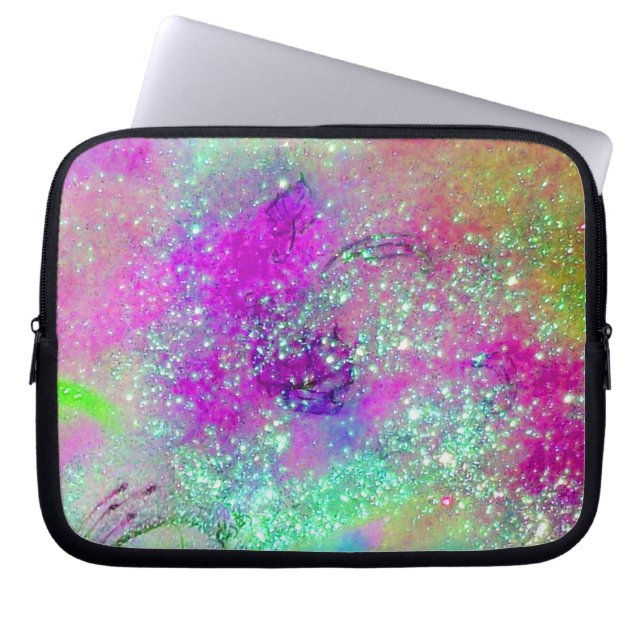 GARDEN OF THE LOST SHADOWS /pink purple violet Laptop Sleeve (Front)
