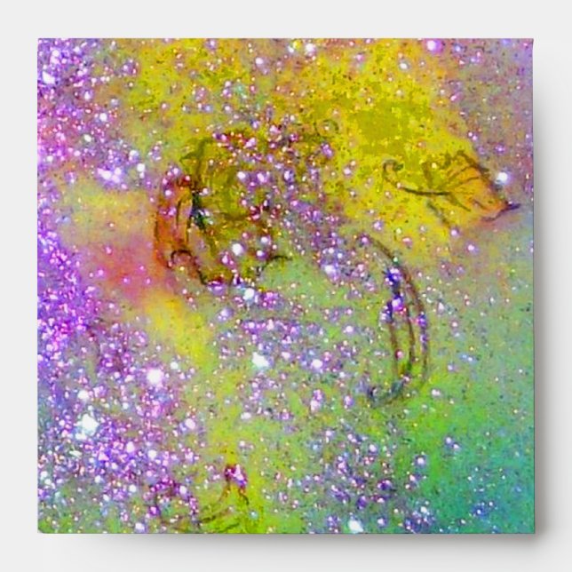 GARDEN OF THE LOST SHADOWS purple green yellow Envelopes (Front)