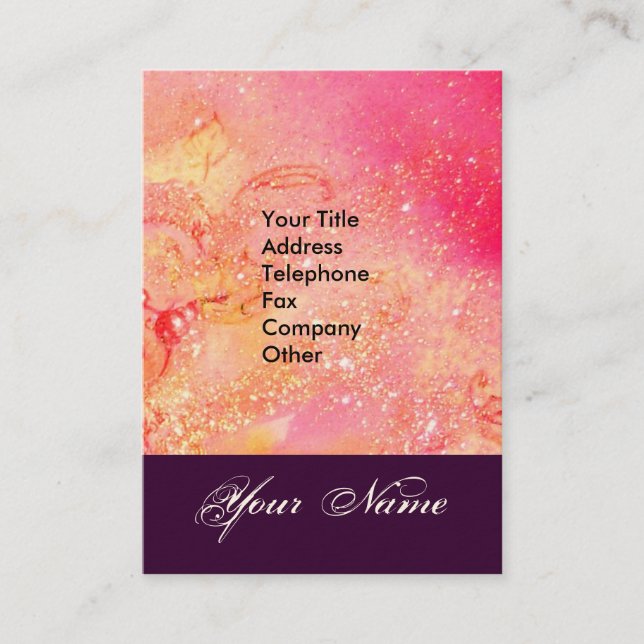 GARDEN OF THE LOST SHADOWS STAR DUST MONOGRAM 1 BUSINESS CARD (Front)