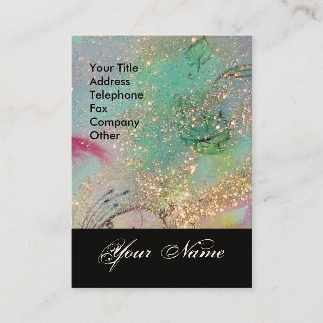 GARDEN OF THE LOST SHADOWS STAR DUST MONOGRAM 1 BUSINESS CARD (Front)