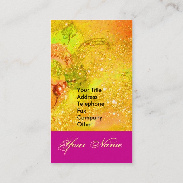 GARDEN OF THE LOST SHADOWS STAR DUST MONOGRAM 1 BUSINESS CARD (Front)