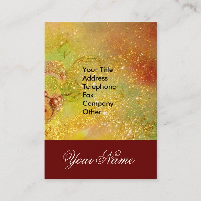 GARDEN OF THE LOST SHADOWS -STAR DUST MONOGRAM 2 BUSINESS CARD (Front)