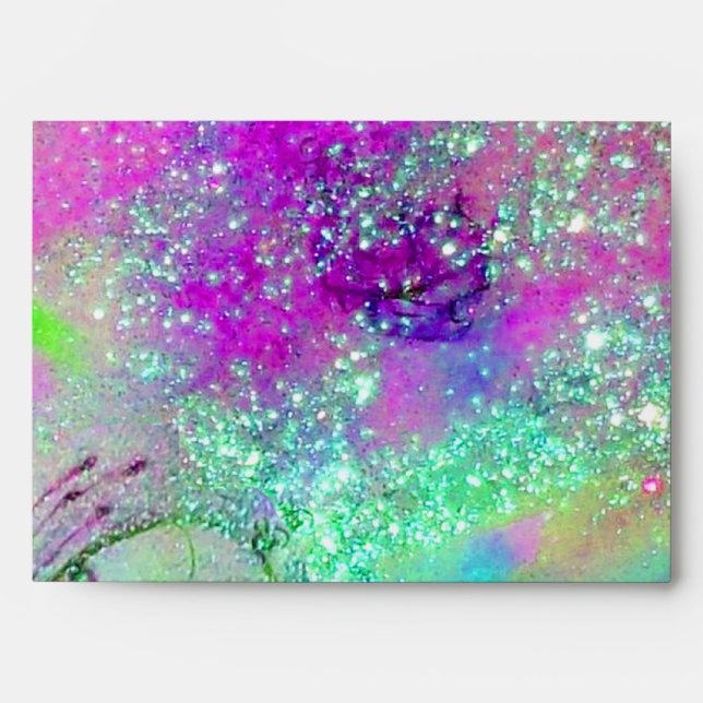 GARDEN OF THE LOST SHADOWS Teal Blue Green Purple Envelopes (Front)