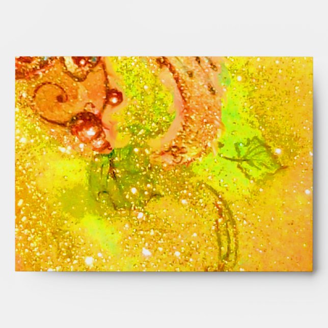 GARDEN OF THE LOST SHADOWS yellow brown green Envelope (Front)