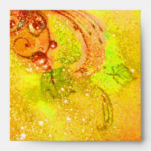 GARDEN OF THE LOST SHADOWS yellow brown green Envelope