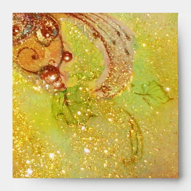 GARDEN OF THE LOST SHADOWS yellow brown green Envelopes (Front)