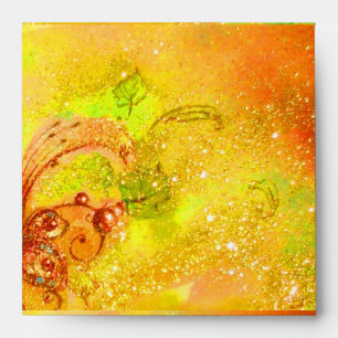 GARDEN OF THE LOST SHADOWS  yellow red brown green Envelope