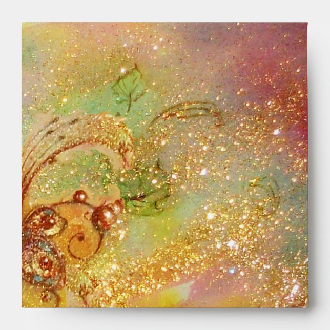 GARDEN OF THE LOST SHADOWS  yellow red brown green Envelopes (Front)