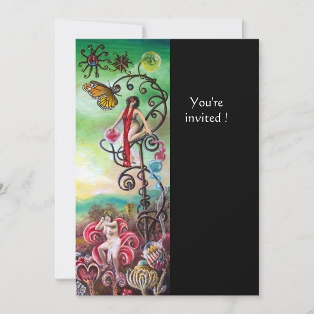 GARDEN OF THE MELISSA gold Invitation (Front)