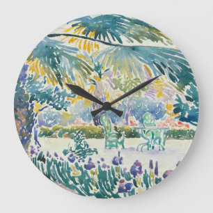 Garden of the Painter at Saint Clair Large Clock
