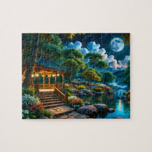 Garden of the Quiet Night Jigsaw Puzzle (1)