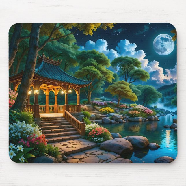 Garden of the Quiet Night Mouse Pad (1) (Front)