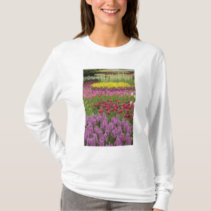 Garden of tulips, daffodils, and hyacinth T-Shirt