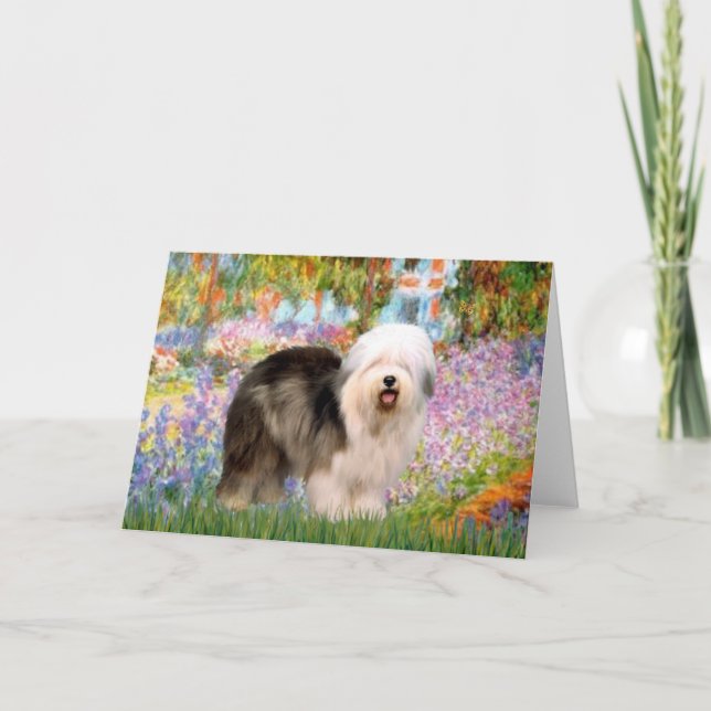 Garden - Old English 12 (standing) Card (Front)