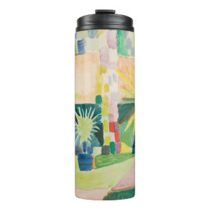 “Garden On Lake Thun” Art tumbler