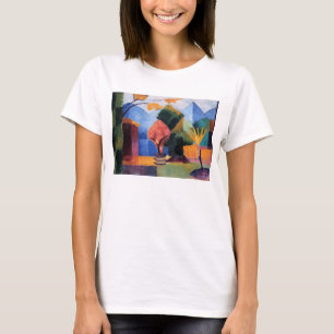 Garden on Lake Thun by August Macke, Vintage Art T-Shirt