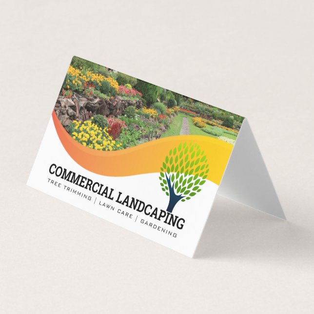 Garden Outdoors | Gardening | Landscaping Business Card (Front)
