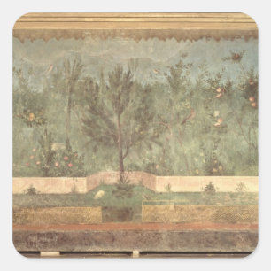 Garden Paintings from the 'Villa of Livia' Square Sticker