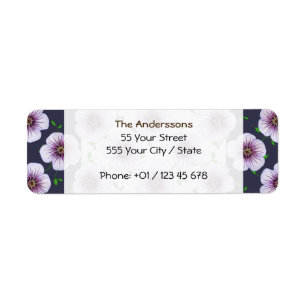 Garden Pale Blue Geranium Flower on any Colour