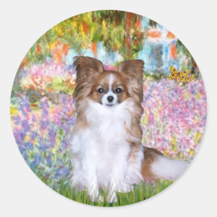 Garden - Papillon 6 Classic Round Sticker