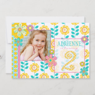 Garden Party Birthday Invitation A2