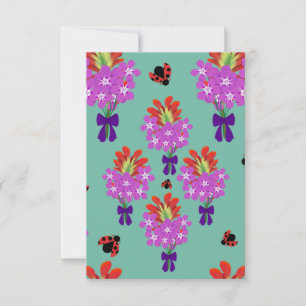 Garden Party Bouquets-Jade Thank You Card