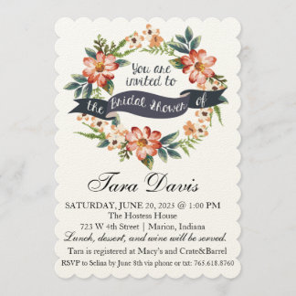 Garden Party Bridal Shower Invitation