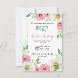 Garden Party Bridal Shower invitation