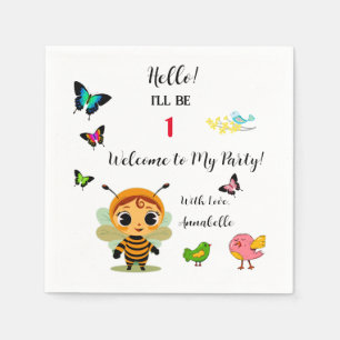 Garden Party Children Celebration Napkin