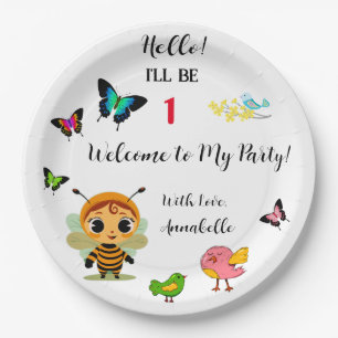 Garden Party Children Celebration Paper Plate