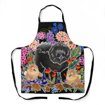 GARDEN PARTY Chow All-Over Print Apron