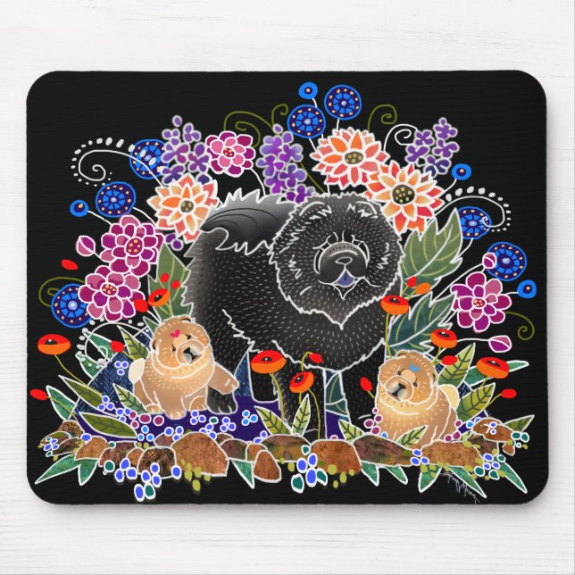GARDEN PARTY Chow -  Mouse Pad (Front)