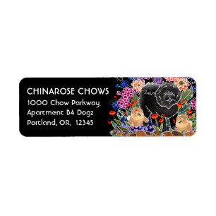 GARDEN PARTY CHOW - Return Address Labels Customiz