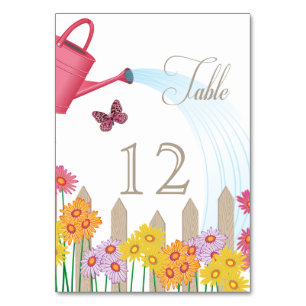 Garden Party Collection Table Card