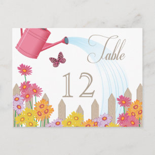 Garden Party Collection Table Card