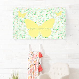 Garden Party Gender Neutral Baby Shower Banner
