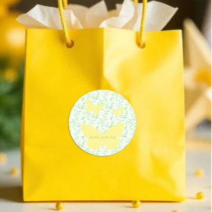 Garden Party Gender Neutral Baby Shower Classic Round Sticker