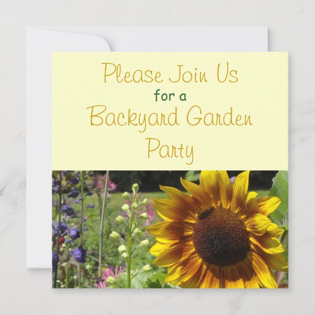 Garden Party Invitation (Front)