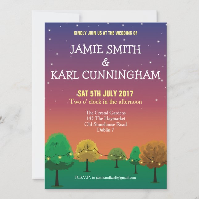 Garden Party Invitation (Front)