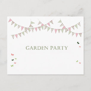 Garden Party - Invitation Postcard