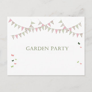 Garden Party - Invitation Postcard