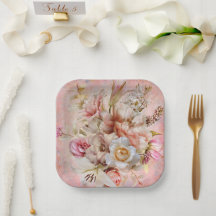 Garden Party Pink Party Plates