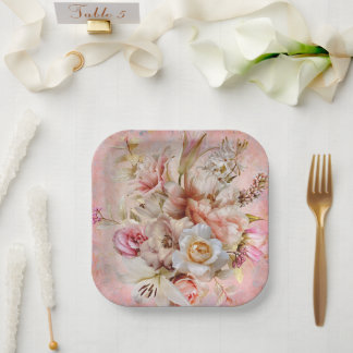Garden Party Pink Party Plates