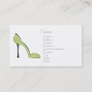 Garden Party Shoe Business Card