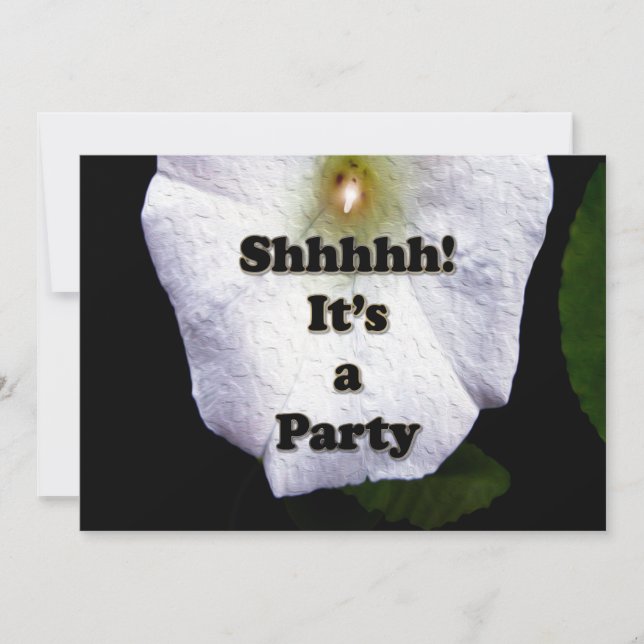 Garden Party Surprise party invite (Front)