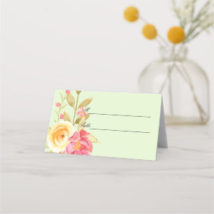 Garden Party Wedding Place Card