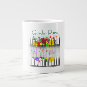 Garden Party White Large Coffee Mug