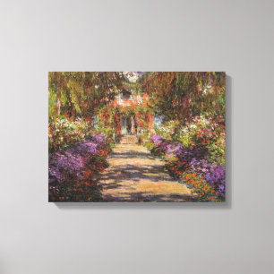 Garden Path At Giverny 1902 By Claude Monet Canvas Print
