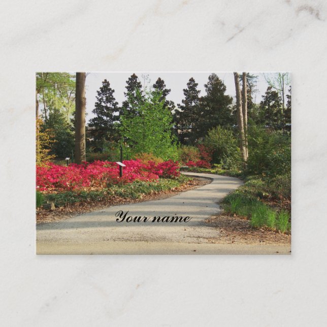 Garden path business card (Front)